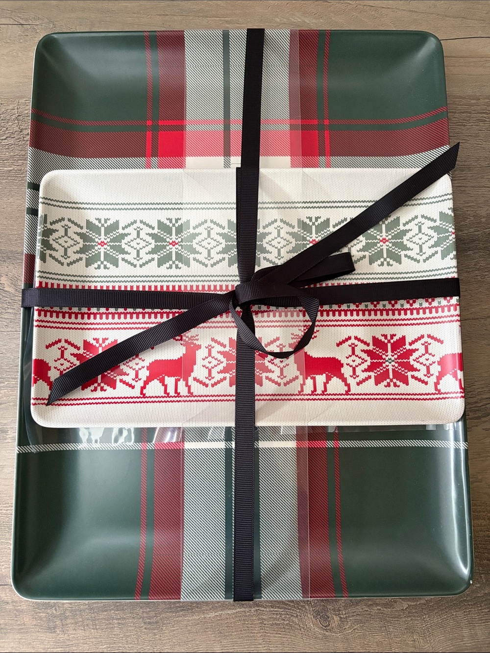 Hearth & Hand with Magnolia Holiday Serving Tray Set